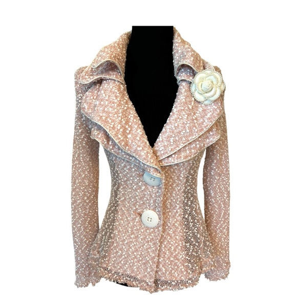 🎁 Handmade Pearl Trim Brooch Pin Hair Clip - Picture 3 of 11